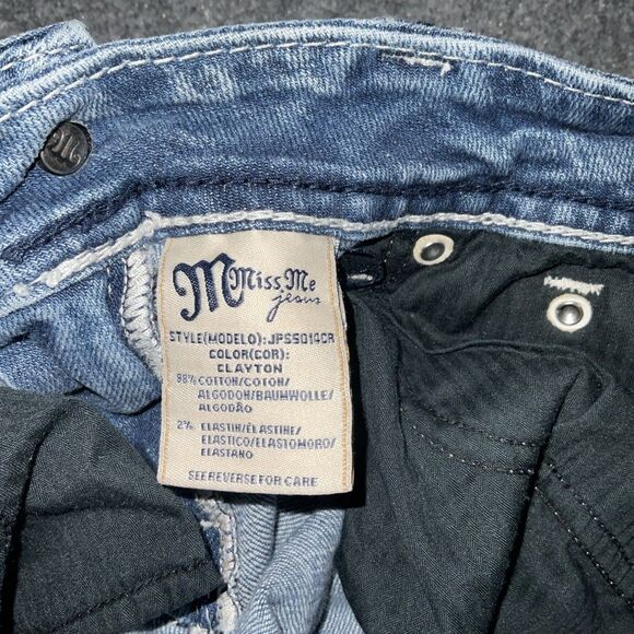 Miss Me Jeans Womens Size 28 Blue Cropped JP55014CR - Picture 8 of 10